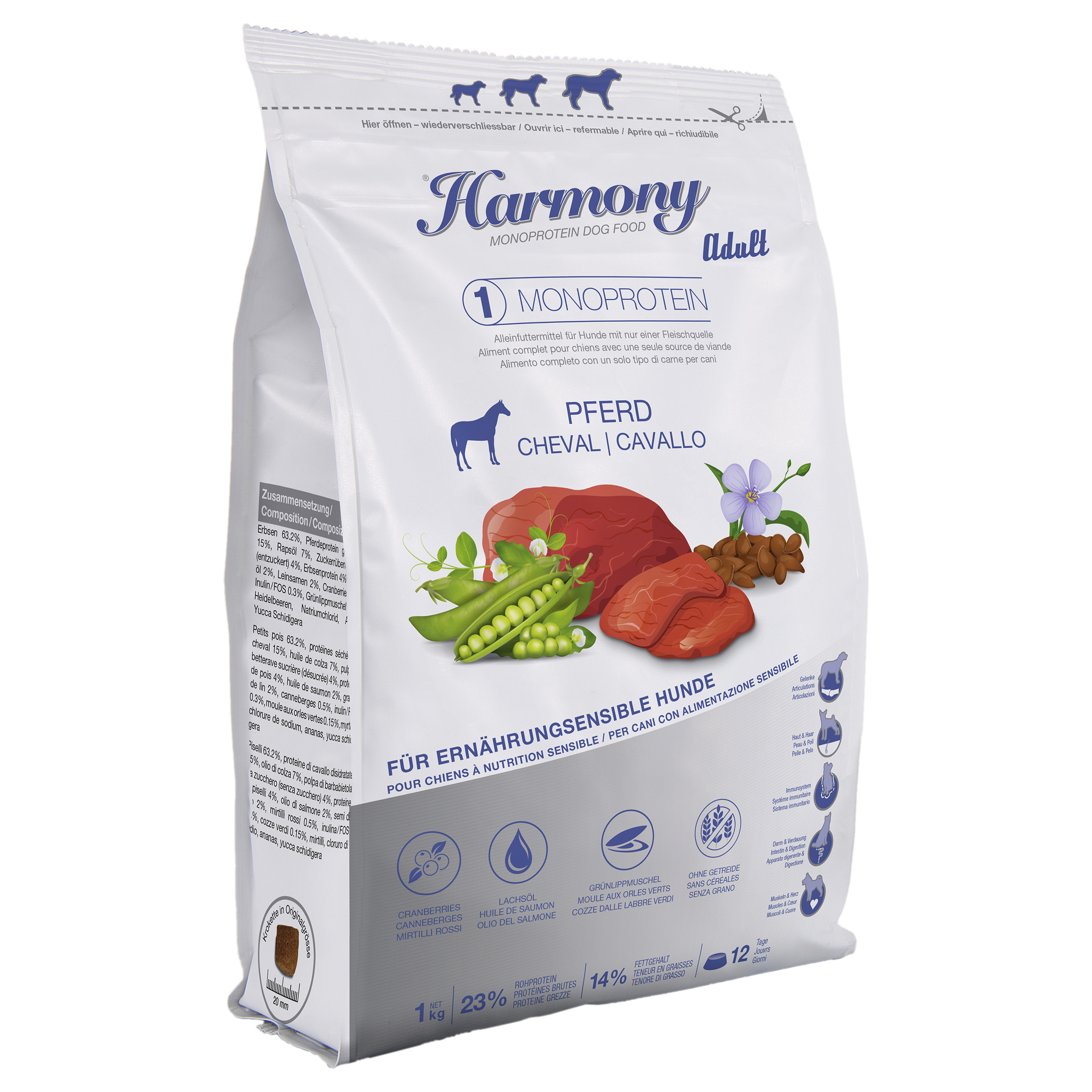 Harmony Dog Monoprotein Pferd