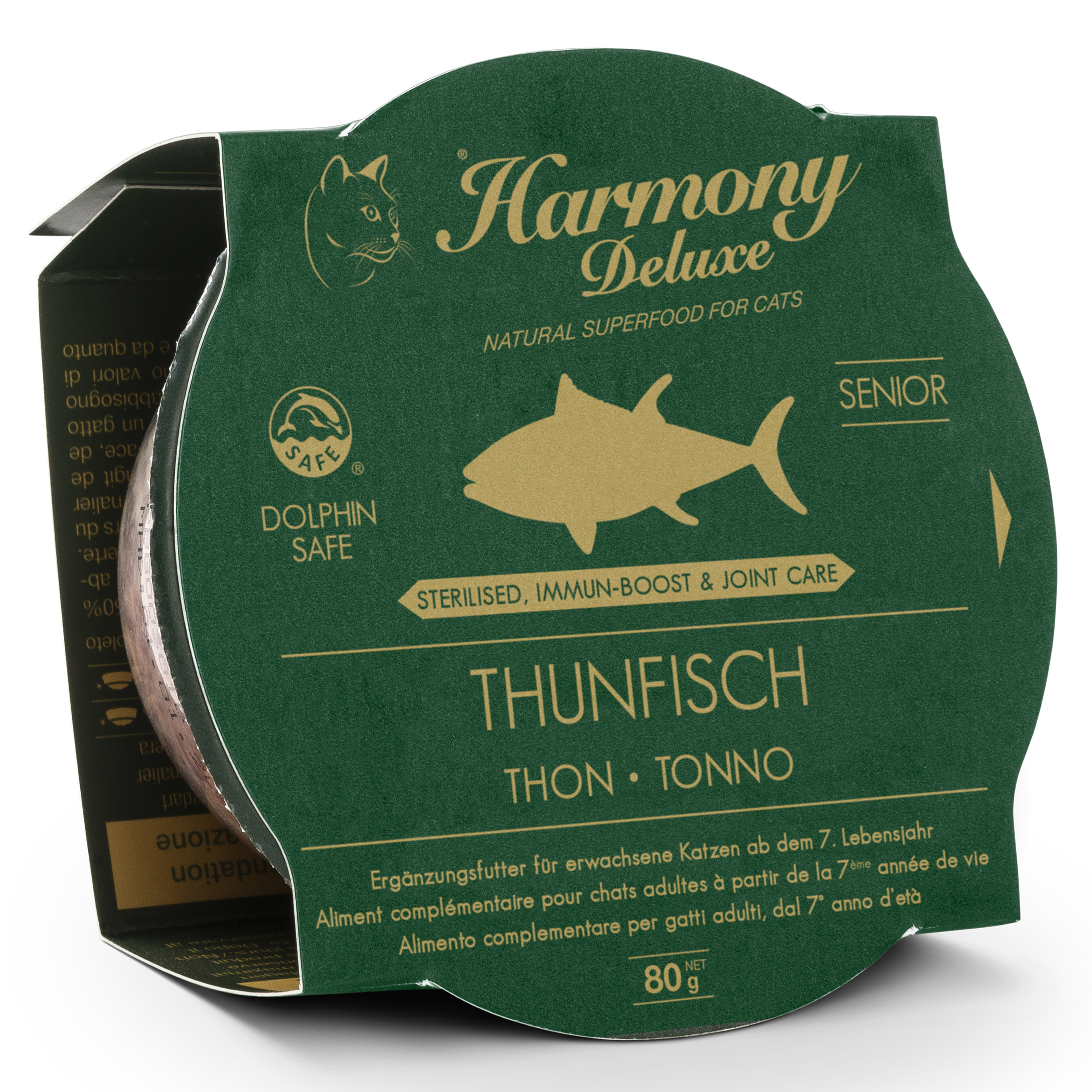 Harmony Cat Deluxe Cup Senior Thunfisch Sterilised Immun-Boost & Care