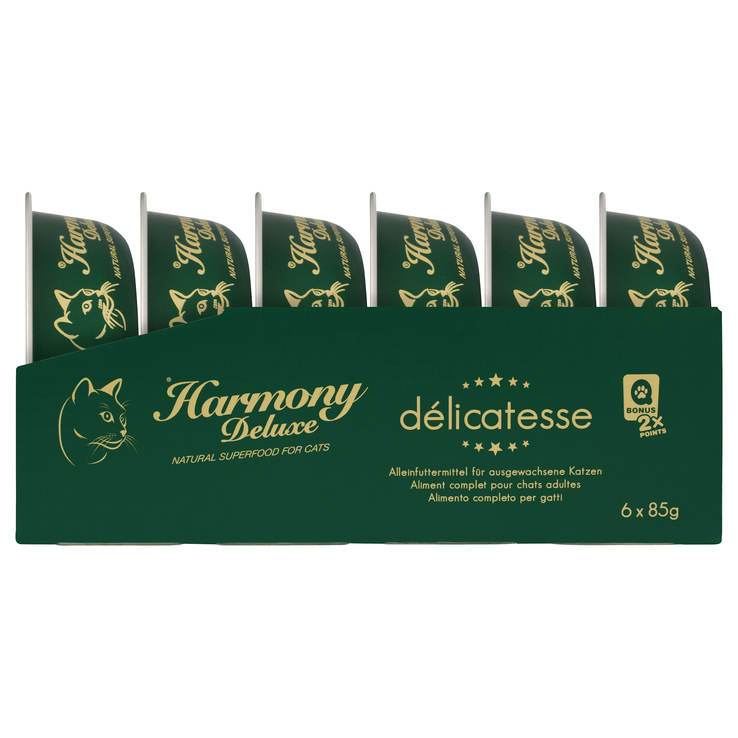 Harmony Cat Deluxe Délicatesse Huhn in Rahmsauce 6x85g