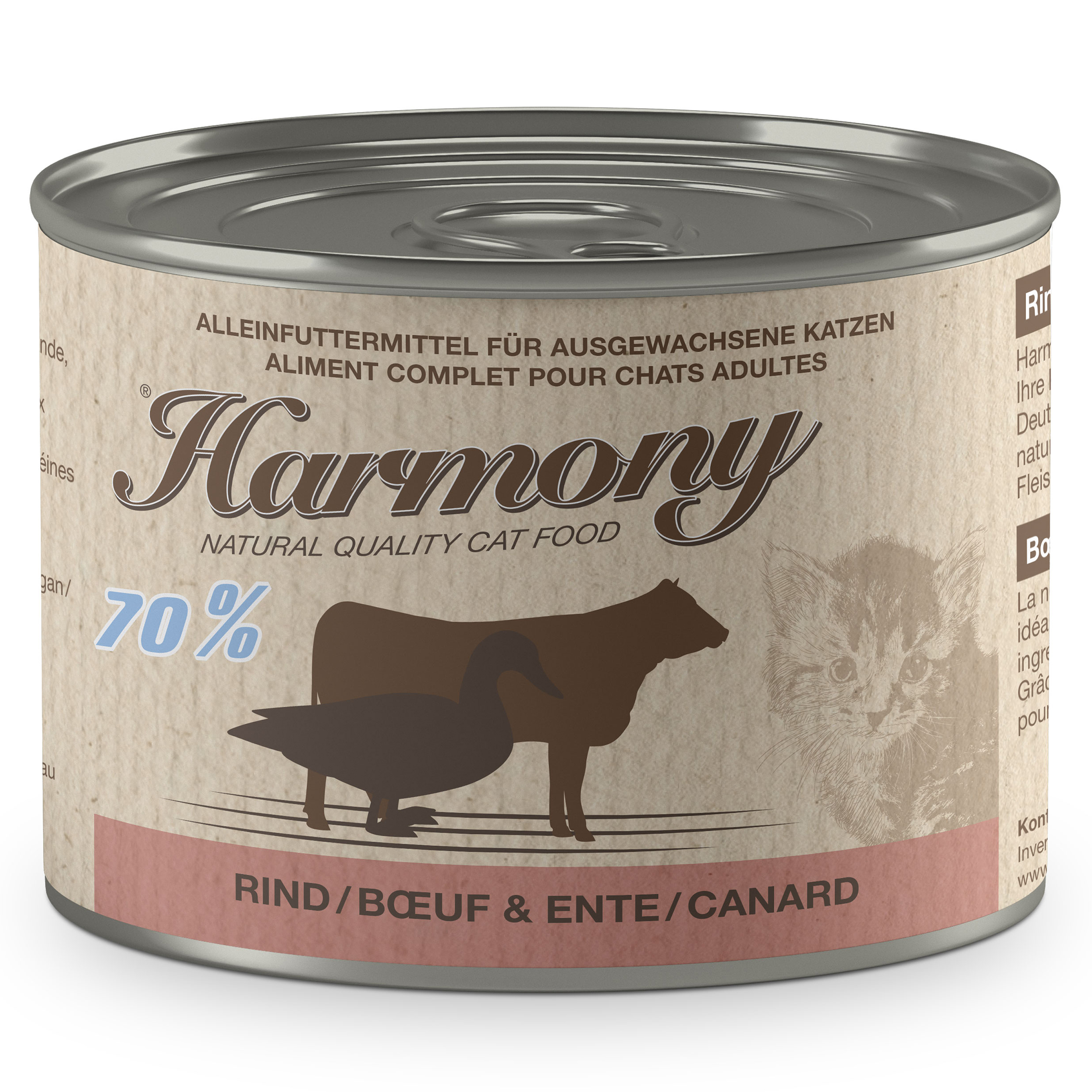 Harmony Cat Natural Nassfutter Rind & Ente