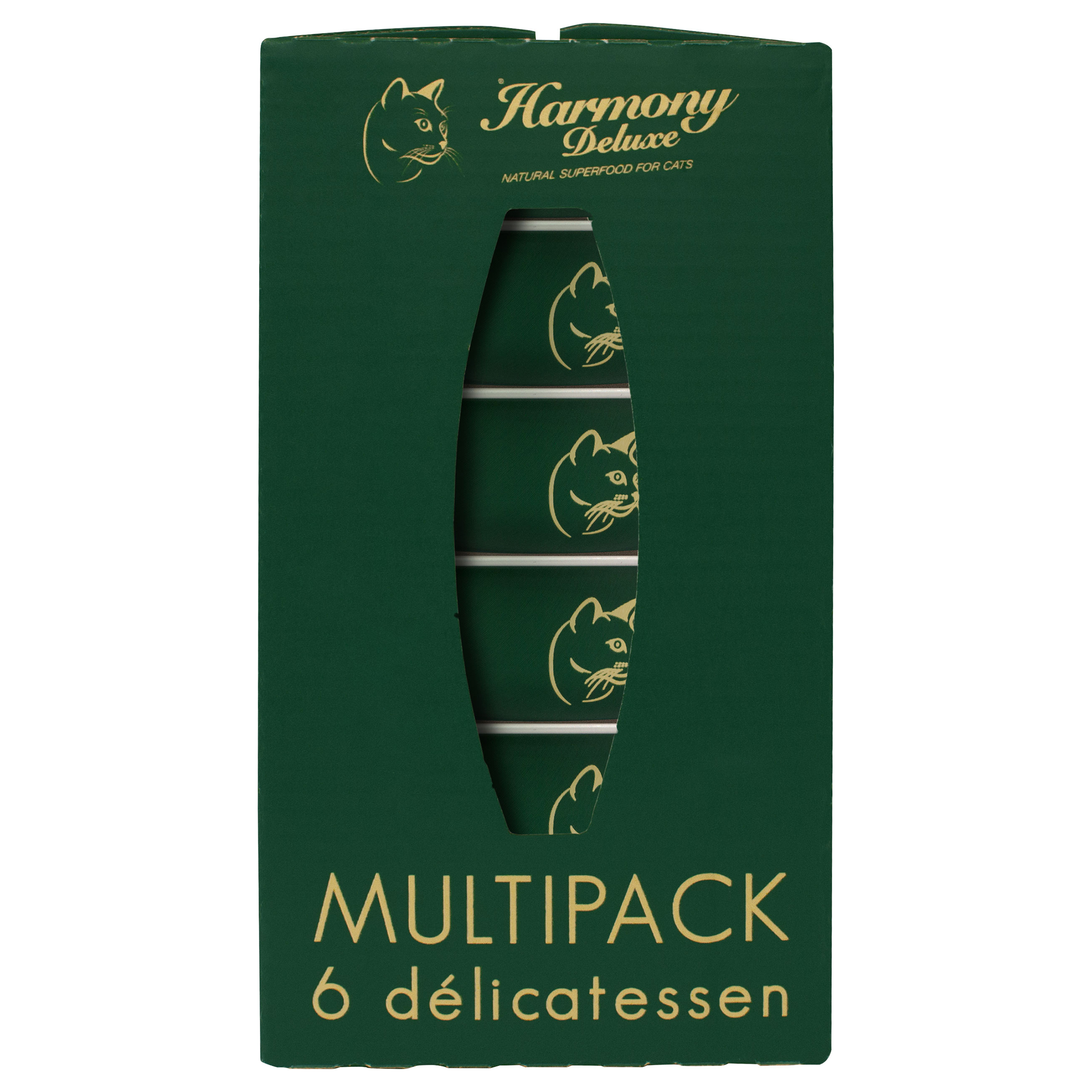 Harmony Cat Deluxe Délicatesse Multipack Nassfutter 6x85g
