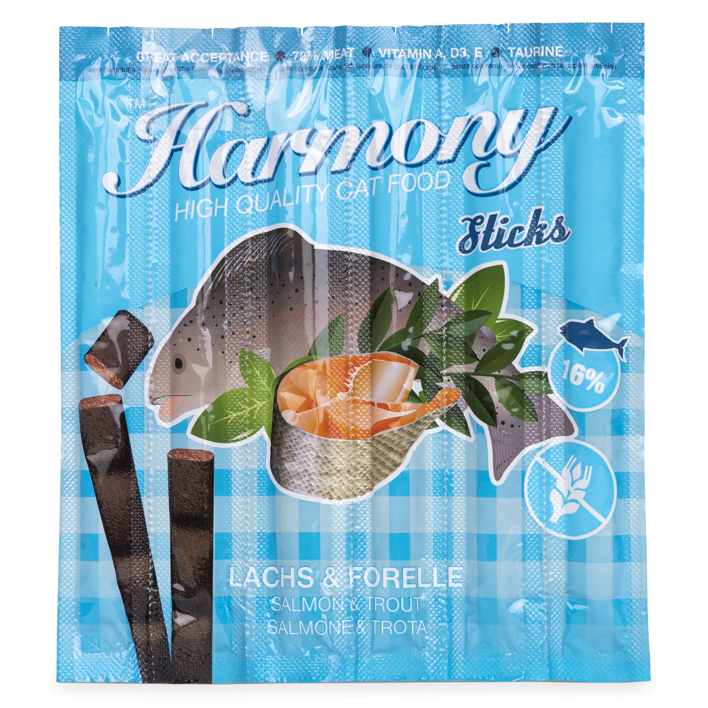 Harmony Cat Soft Sticks Lachs & Forelle 6x5g